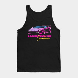 Lamborghini Countach - Vaporwave Design Tank Top